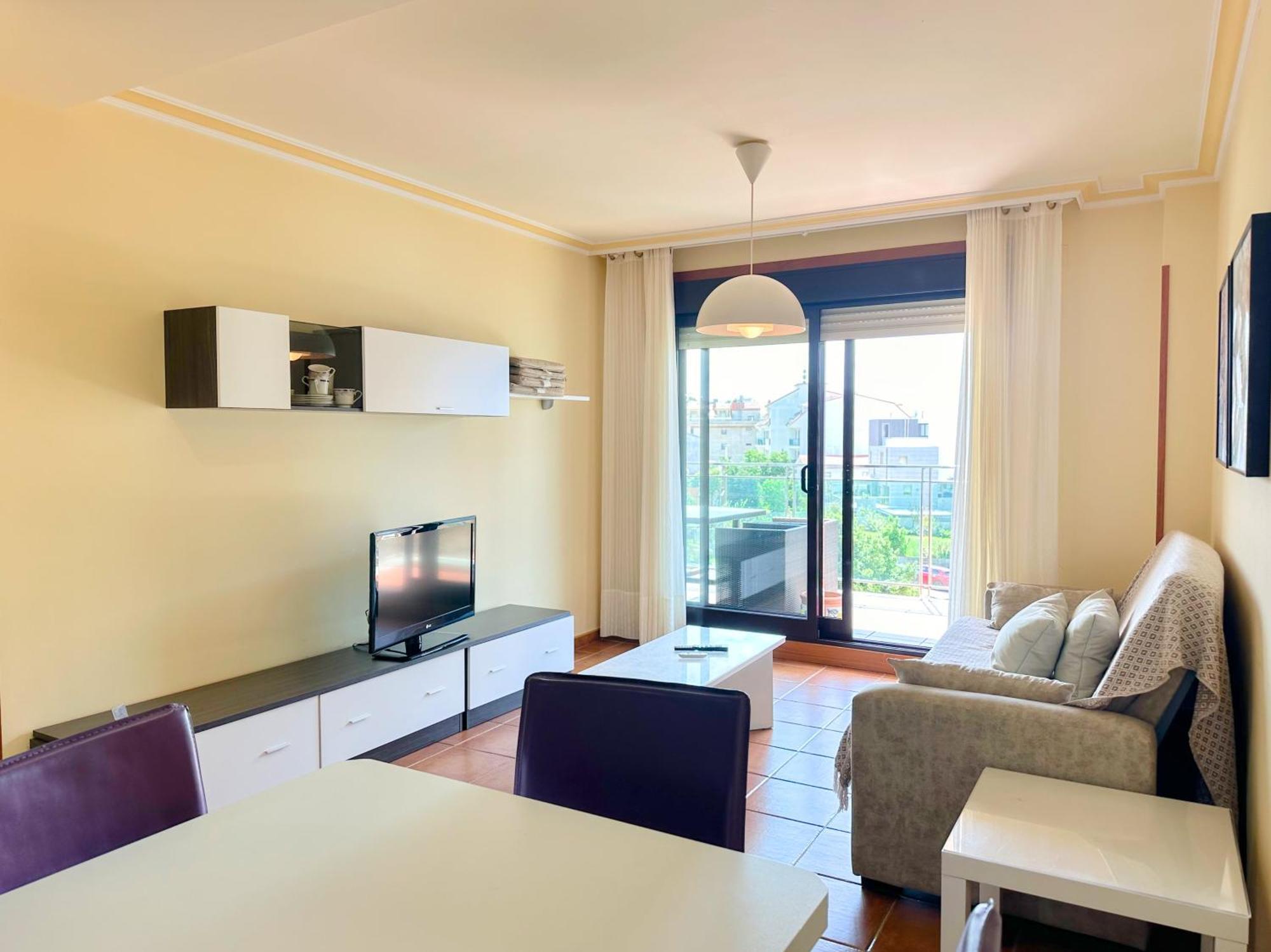 Apartamento Carabuxeira Playa Sanxenxo Exteriör bild